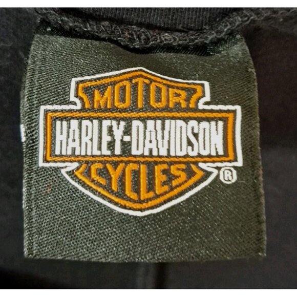 Harley-Davidson Women's XL Black Pull-On Ankle Leggings Logo - Picture 3 of 8